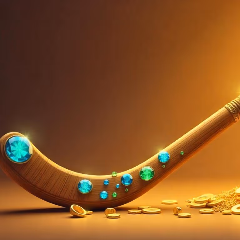Jeu de casino Stone Vegas mettant en vedette une batte de baseball avec des diamants et des pierres précieuses étincelants.